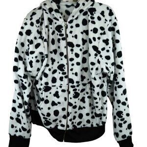 Dalmatian Print Hooded Jacket With Ears Large/X-Large  California Costume Collec